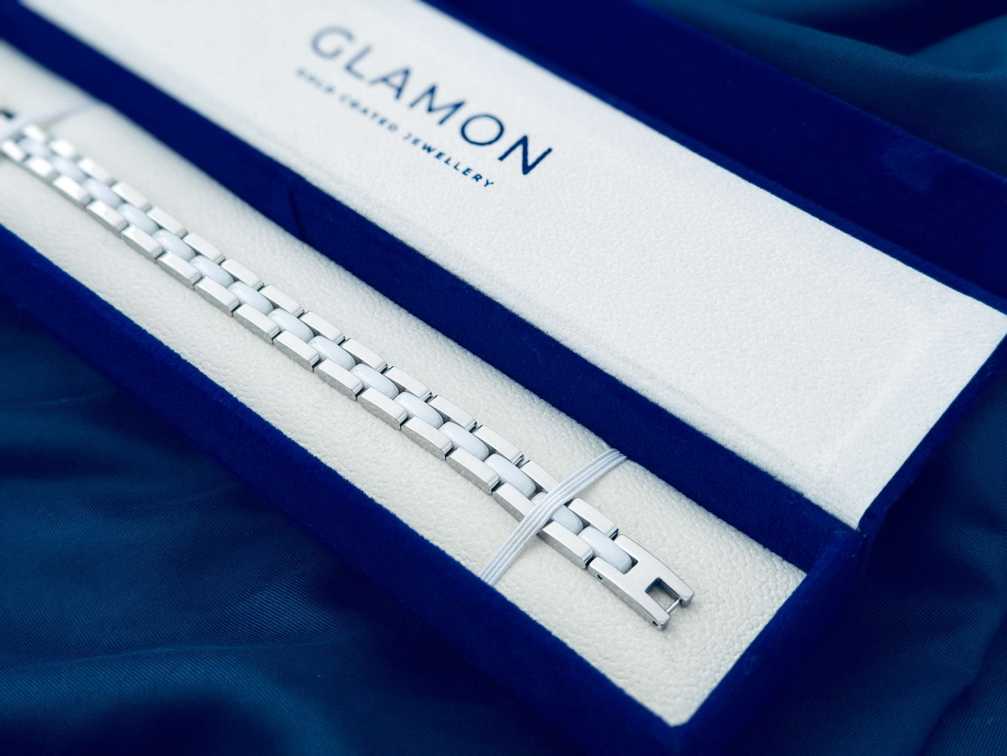 Glamon Chrome Link Bracelet for Men – Luxury Waterproof Stainless Steel Bracelet | High Quality Never Fade Gift for Him