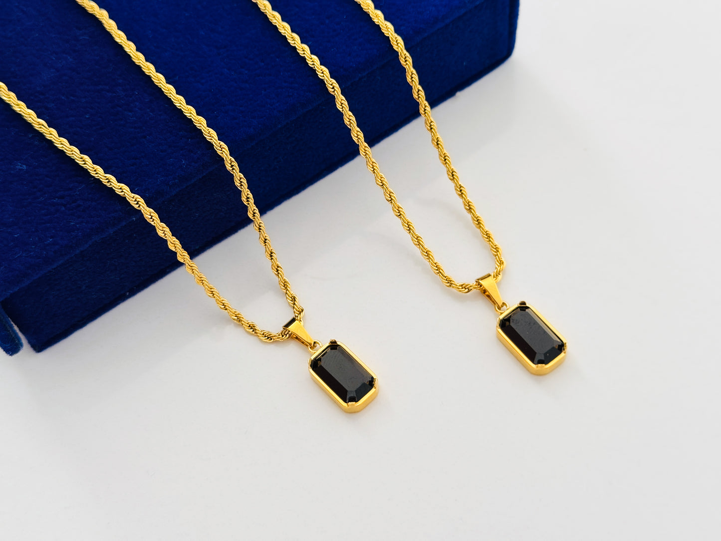 Glamon Dark Aura Necklace - Black ONYX Nature Stone