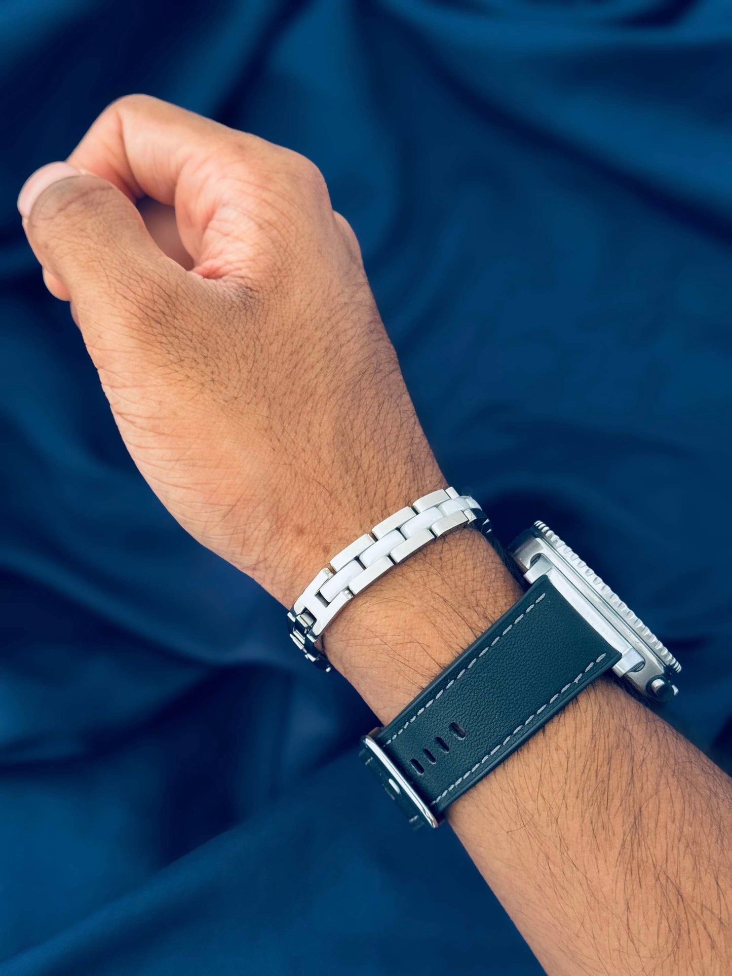 Glamon Chrome Link Bracelet for Men – Luxury Waterproof Stainless Steel Bracelet | High Quality Never Fade Gift for Him