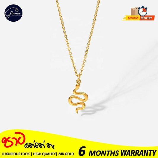 Snake Pendant Necklace For Girls Waterproof Premium Quality