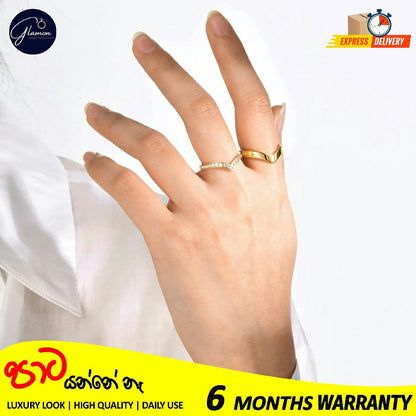 V Shape Ring For Girls Stainless Steel High Quality Rings