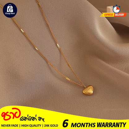 Stainless Steel Love Heart Necklaces For Women Chokers trend Fashion Party Gift Jewelry